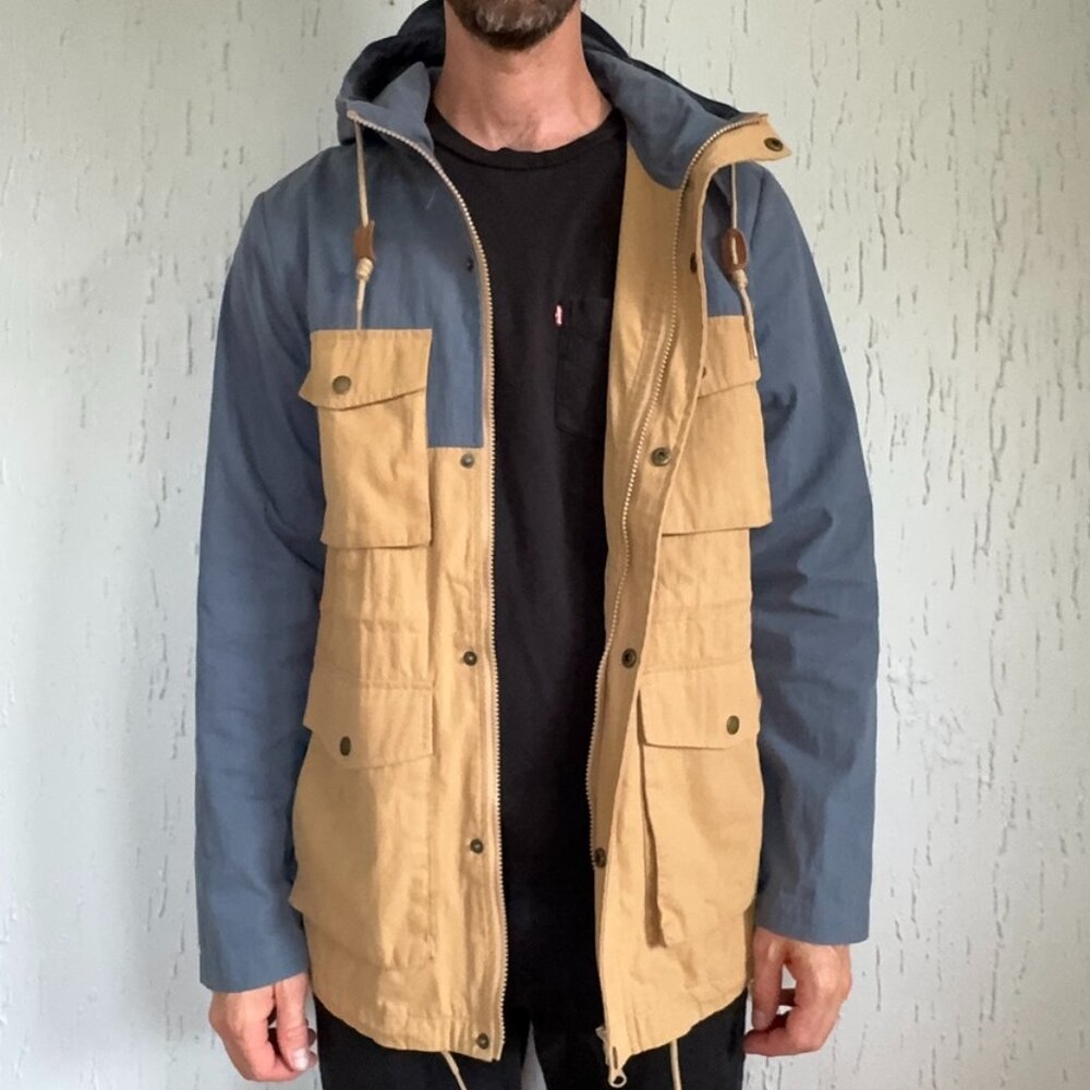 Lifetime Collective Uniform Standard Field Jacket Medium Tan/Blue